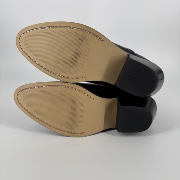 Masterson Boot Co Black Leather Western Ankle Boots Side Zip Men's 8.5D - Picture 10 of 10